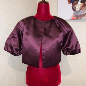 BCBGMAXAZRIA Purple Bolero Jacket Size XXS